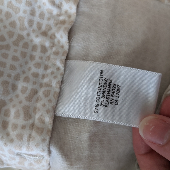 Banana republic Ryan fit crop pants khaki white - Picture 5 of 6